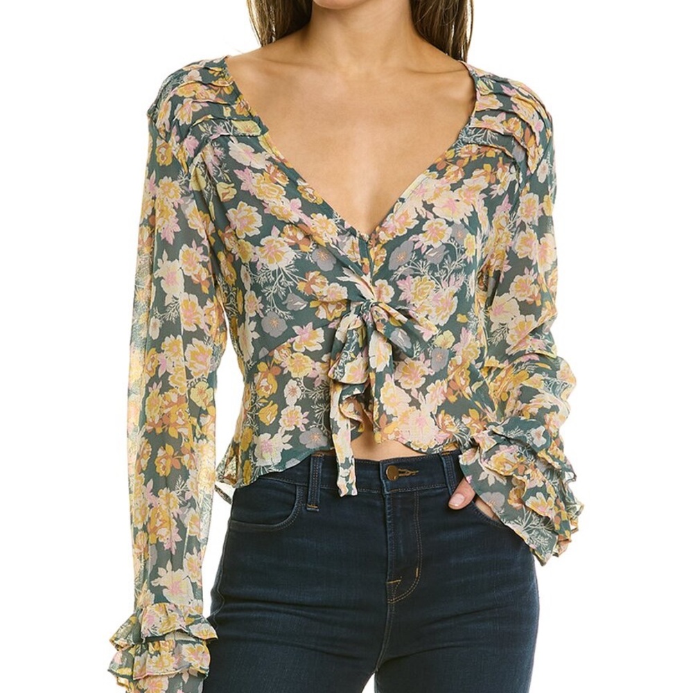 Free People Maybel Floral Blouse